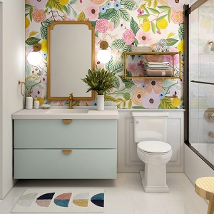 Цветная и яркая ванная комната: как преобразить санузел в Набережном - naberezhnoe.mebel54.com | фото