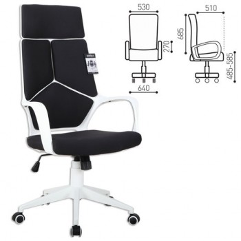 Кресло офисное BRABIX Prime EX-515 (черная ткань) в Набережном - naberezhnoe.mebel54.com | фото