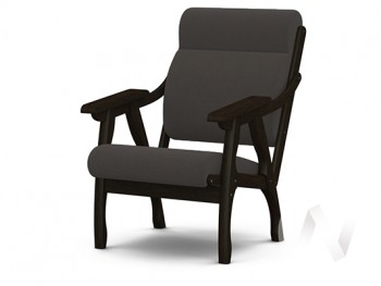 Кресло Вега-10 (венге лак/ULTRA GRAFIT) в Набережном - naberezhnoe.mebel54.com | фото