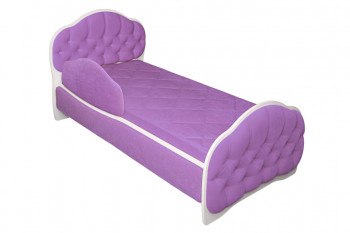 Кровать 170 Гармония 67 Светло-фиолетовый (мягкий бортик) в Набережном - naberezhnoe.mebel54.com | фото