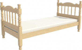 Кровать одинарная Аленка из массива сосны 800*1890 Сосна в Набережном - naberezhnoe.mebel54.com | фото