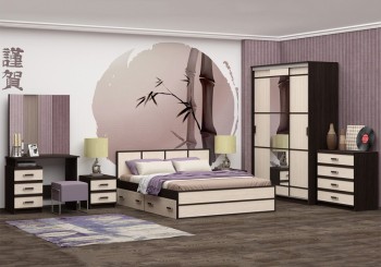 Модульная спальня Сакура в Набережном - naberezhnoe.mebel54.com | фото